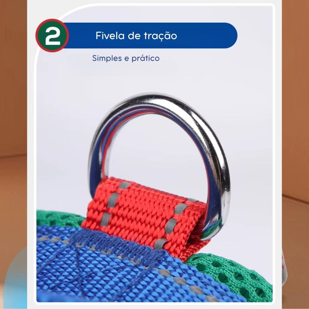 Coleira Peitoral Estilo Sela para Cães
