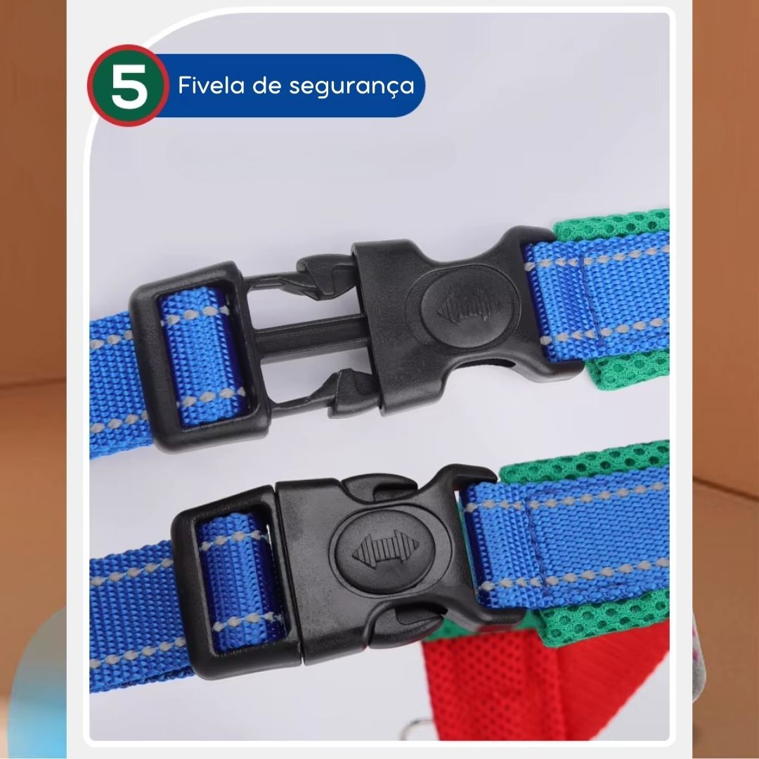 Coleira Peitoral Estilo Sela para Cães