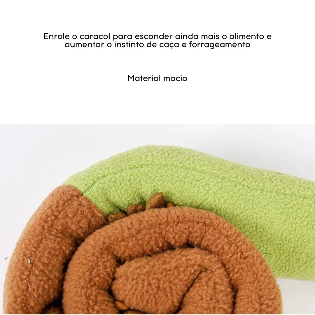 Brinquedo Esconde-Petisco Caracol para Cães