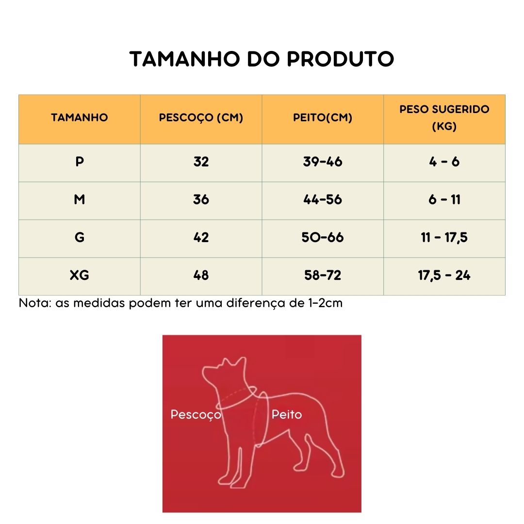 Coleira Peitoral Estilo Sela para Cães