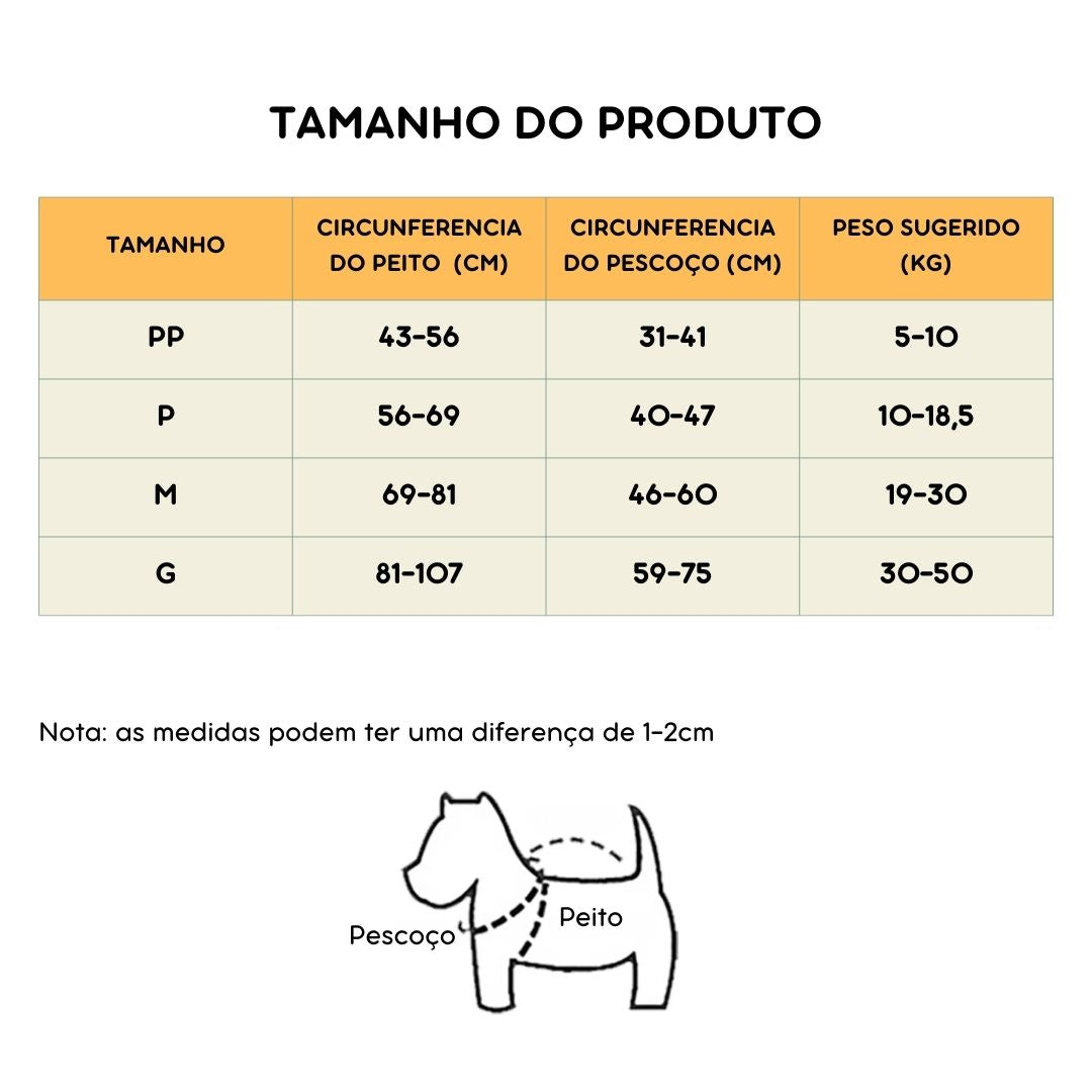 Coleira Peitoral Antipuxão para Cães
