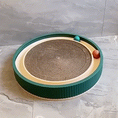 Arranhador Redondo com Cama e Bola para Gatos