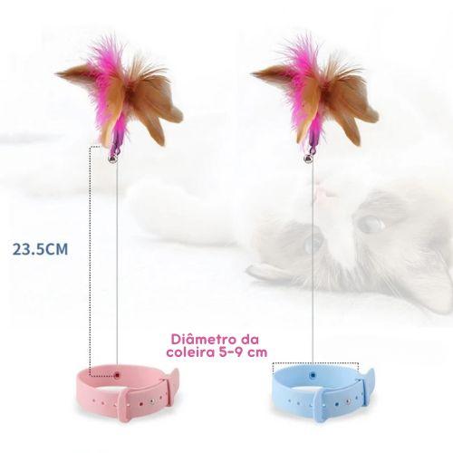 Brinquedo Coleira Pega-Pena para Gatos