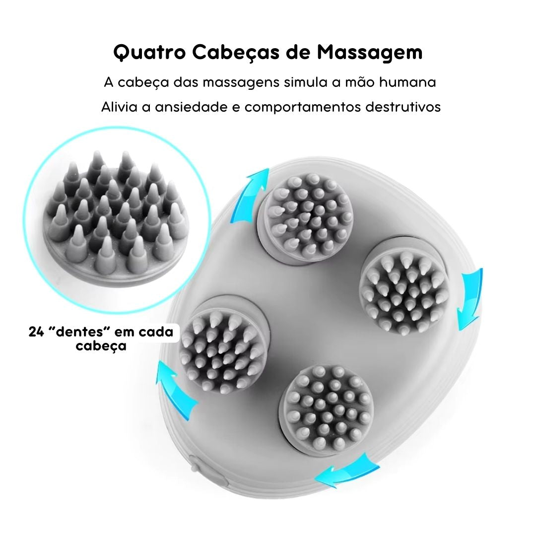 Massageador Elétrico Portátil para Pets Ansiosos