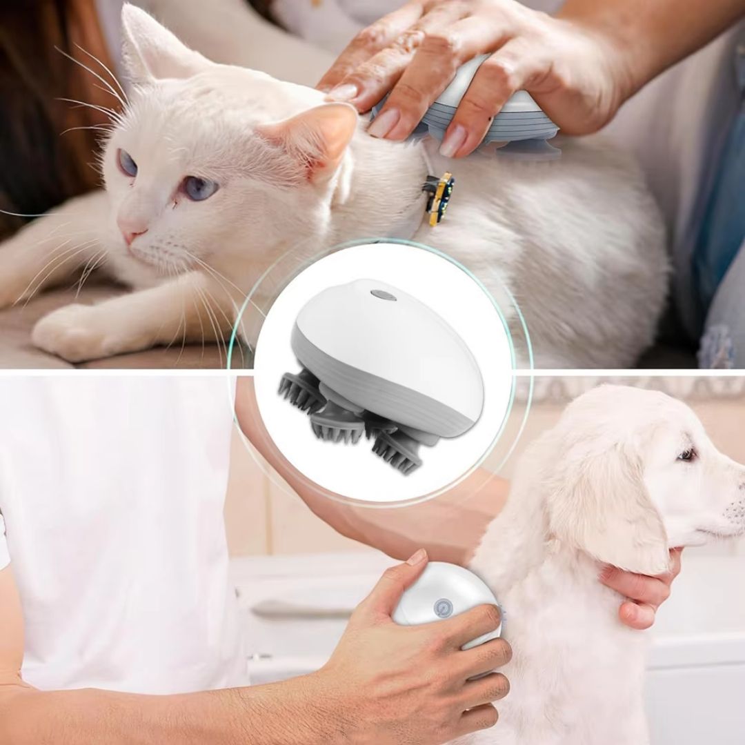 Massageador Elétrico Portátil para Pets Ansiosos