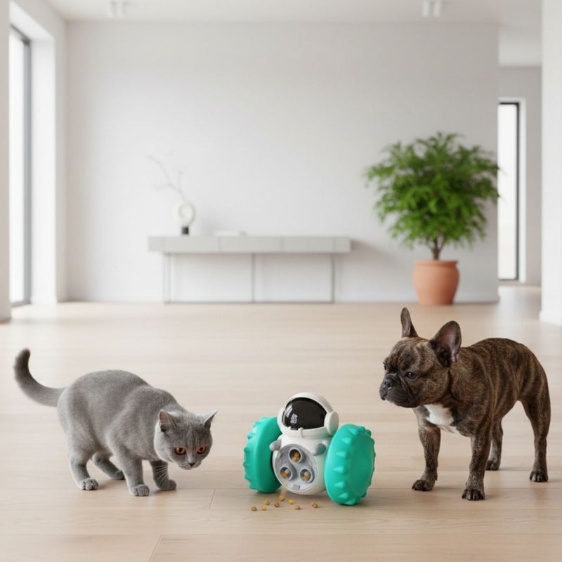 Brinquedo Dispenser de Petiscos Robô para Pets