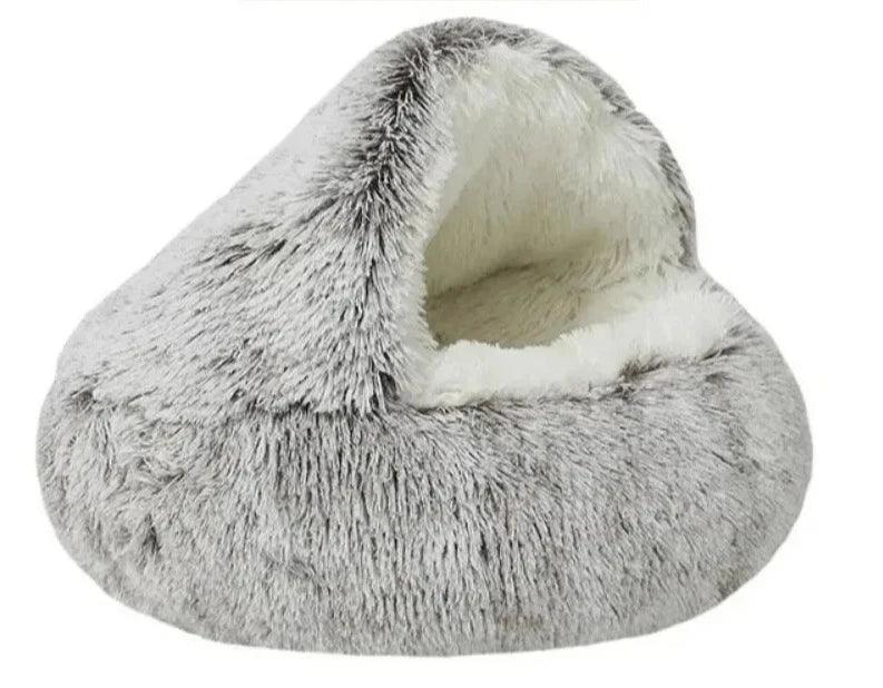 Cama de Pelúcia Quente para Gatos