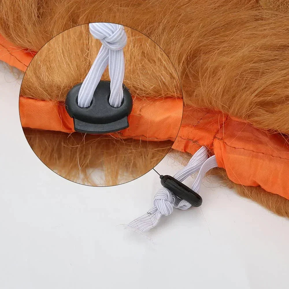 Fantasia de Juba de Leão para Cães e Gatos