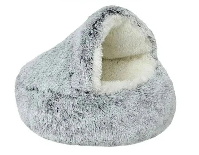 Cama de Pelúcia Quente para Gatos