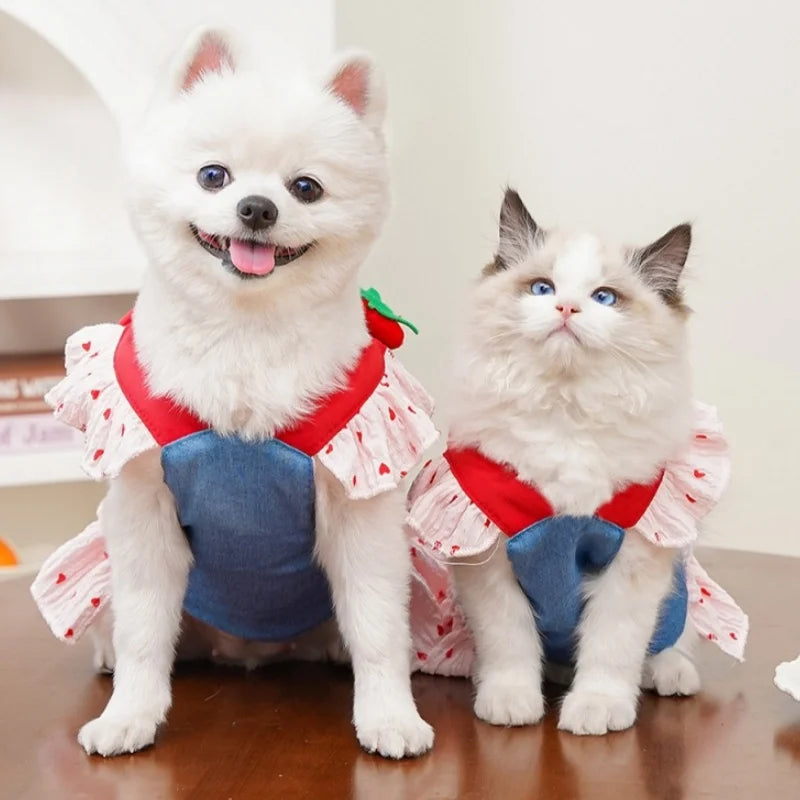 Coleira Peitoral com Saia para Cães e Gatos