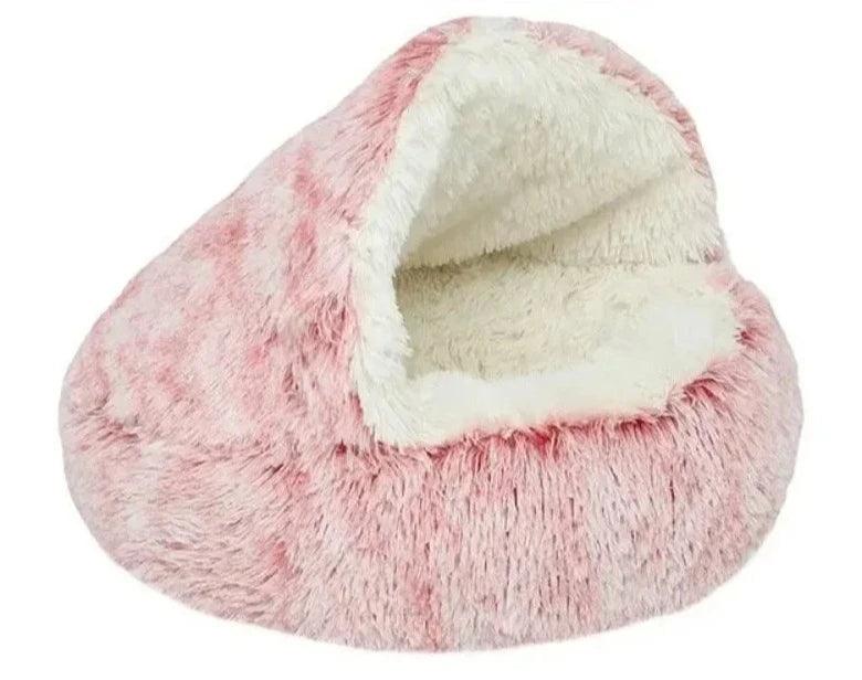 Cama de Pelúcia Quente para Gatos